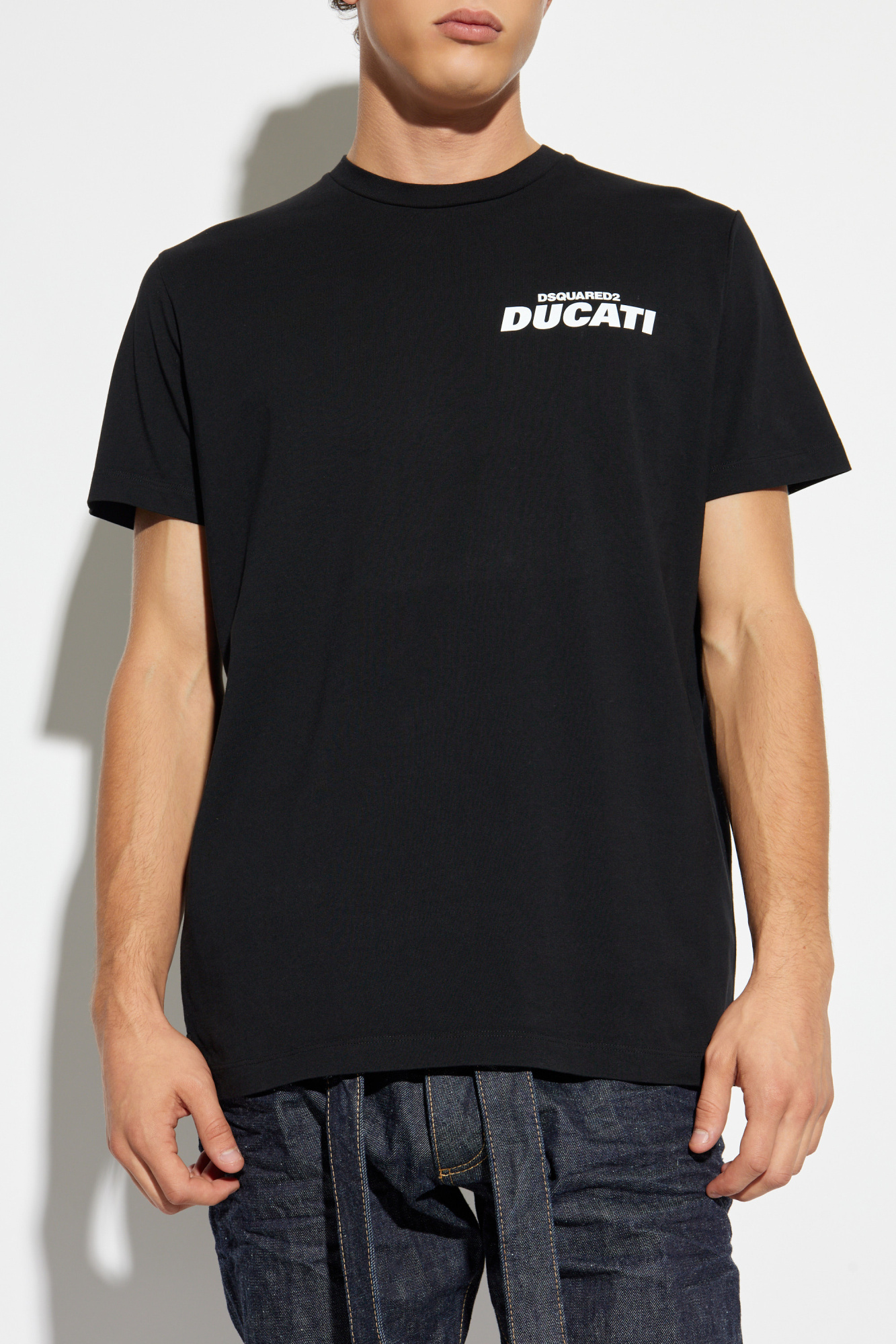 DSQUARED2 スプラッタープリント Tシャツ XS DSQUARED2(ディースクエアード) ロゴプリントTシャツS74GD0658